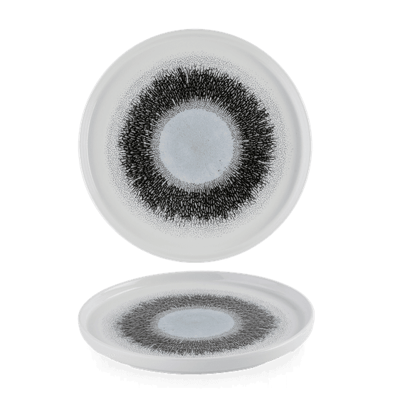 Churchill Studio Prints Fusion Black Walled Plates 260mm