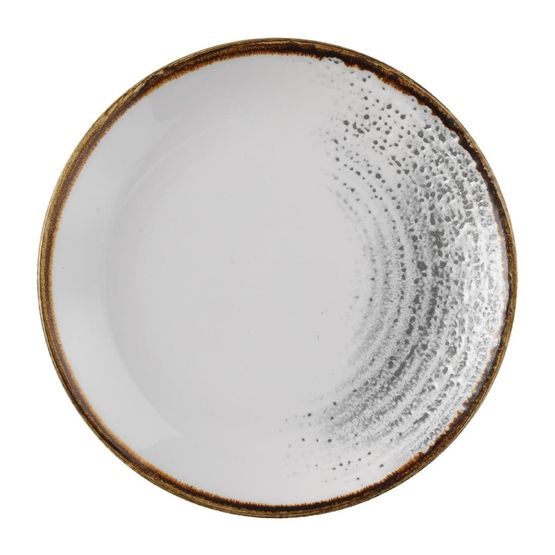 Churchill Studio Prints Homespun Accents Jasper Evolve Coupe Plate Grey 165mm