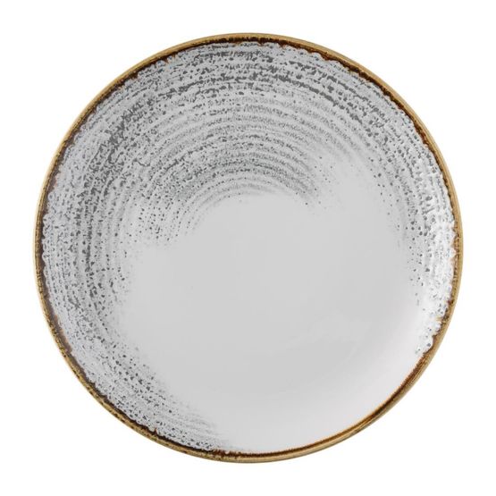 Churchill Studio Prints Homespun Accents Jasper Evolve Coupe Plate Grey 286mm