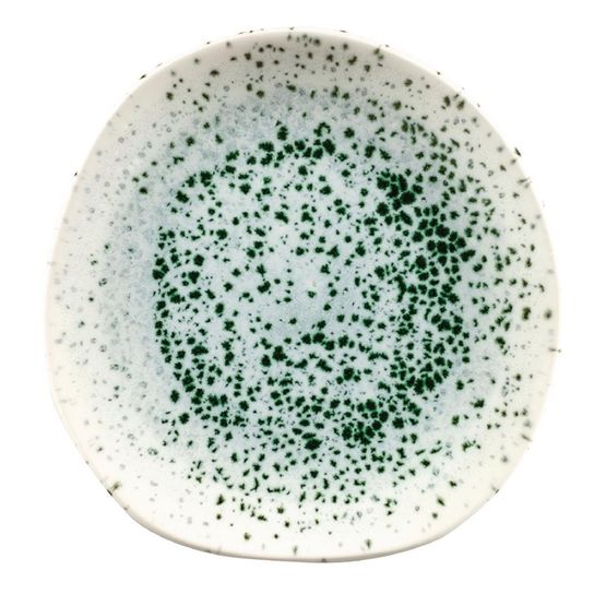 Churchill Studio Prints Mineral Green Centre Print Organic Round Plates 186mm