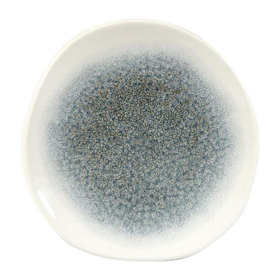 Churchill Studio Prints Raku Round Trace Plates Topaz Blue 186mm