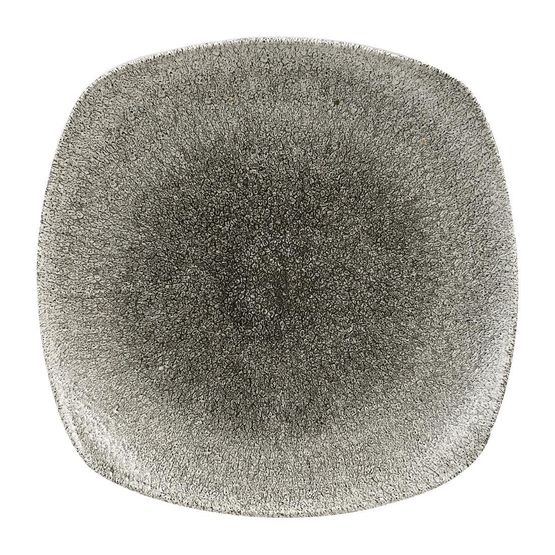 Churchill Studio Prints Raku Square Plates Quartz Black 252mm