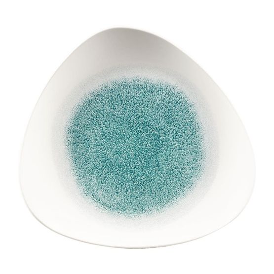 Churchill Studio Prints Raku Triangle Plates Jade Green 265mm