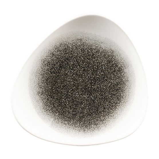 Churchill Studio Prints Raku Triangle Plates Quartz Black 192mm