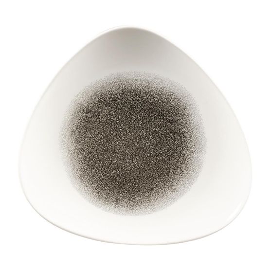 Churchill Studio Prints Raku Triangle Plates Quartz Black 229mm