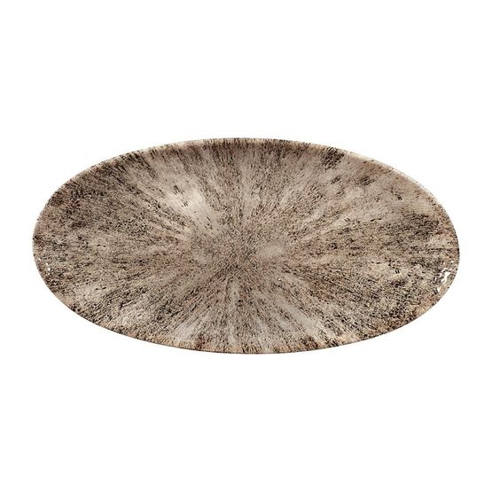 Churchill Studio Prints Stone Chefs Plates Zircon Brown 299 x 150mm