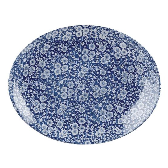 Churchill Vintage Prints Oval Plates Prague Victorian Calico Print 317mm