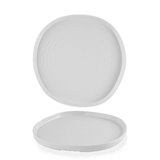 Churchill White Organic Walled Plates 257mm
