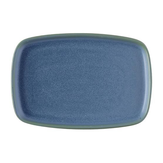 Churchill Emerge Oslo Blue Oblong Plates 222x152mm