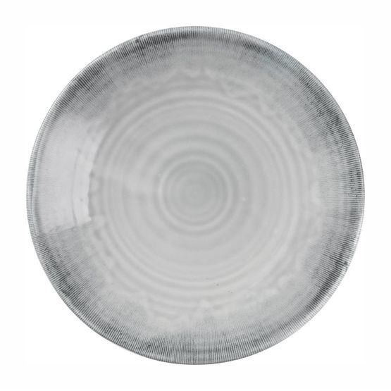 Dudson Harvest Flux Grey Organic Coupe Plate 164mm