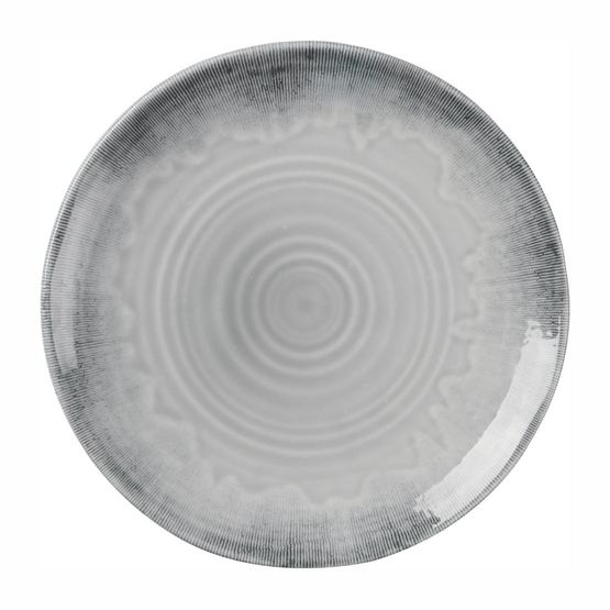 Dudson Harvest Flux Grey Organic Coupe Plate 230mm