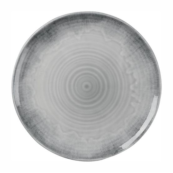 Dudson Harvest Flux Grey Organic Coupe Plate 295mm