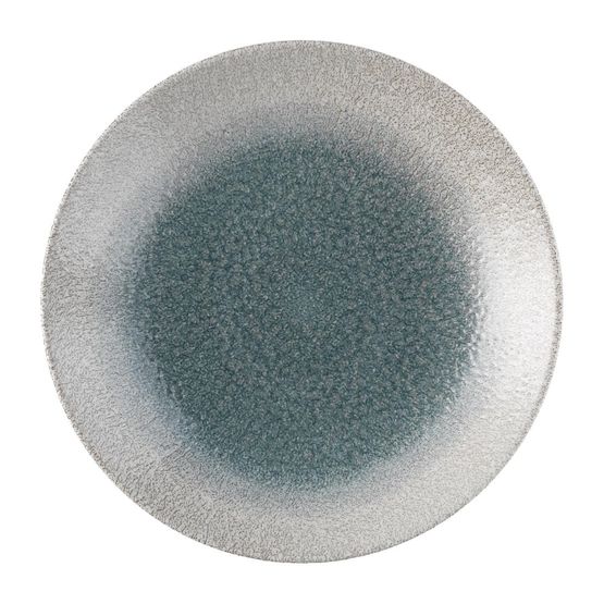 Churchill Raku Duo Agate Deep Coupe Plate Topaz 239mm