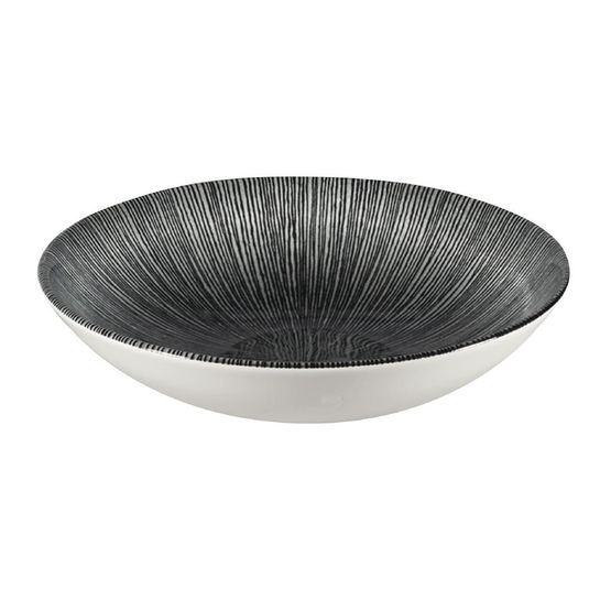 Churchill Studio Prints Agano Coupe Bowls Black 182mm