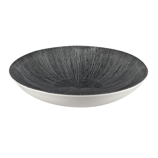 Churchill Studio Prints Agano Coupe Bowls Black 248mm