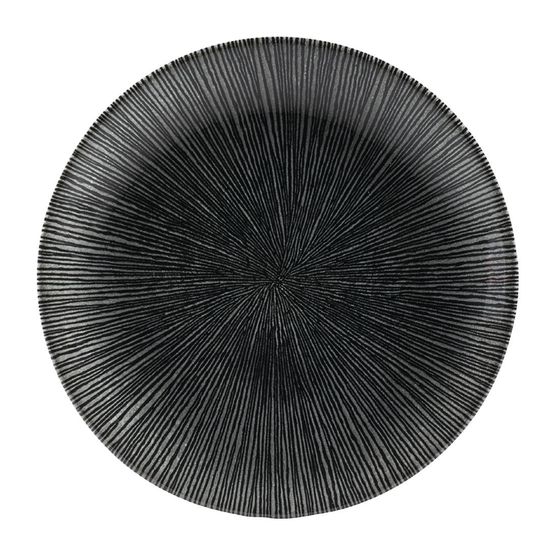 Churchill Studio Prints Agano Coupe Plates Black 165mm