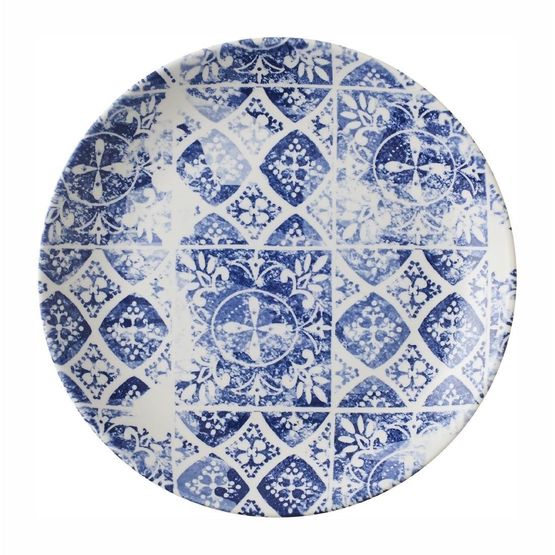 Dudson Makers Collection Porto Blue Coupe Plate 185mm