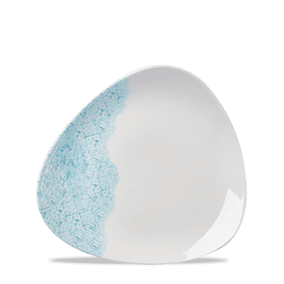 Churchill Vintage Prints Med Tiles Aquamarine Triangle Plate 192mm