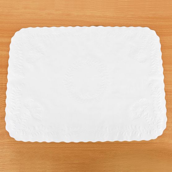 Swantex Embossed Tray Paper 12 x 16" White