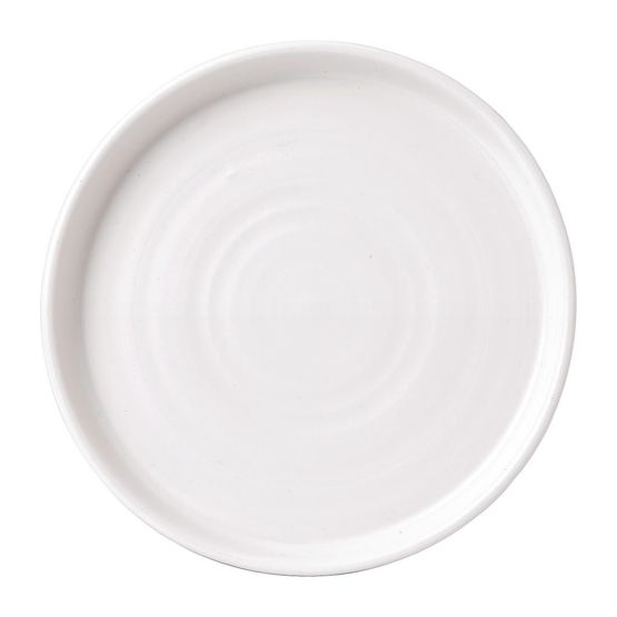 Churchill Vellum White Walled Plate 8 1/4 "