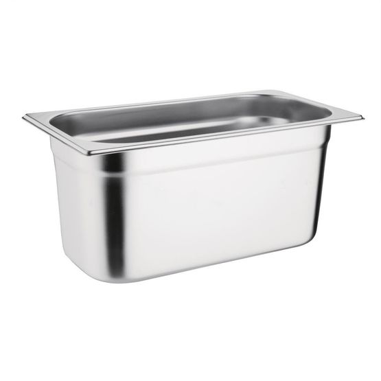 Vogue Stainless Steel 1/3 Gastronorm Tray - 150mm 5.7Ltr