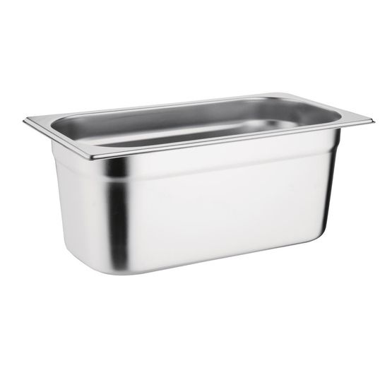 Vogue Stainless Steel 1/3 Gastronorm Tray - 100mm 3.7Ltr