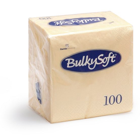 Bulkysoft 40cm 2ply Creme Napkins 32077
