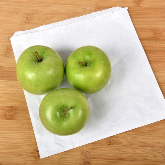 8.5" x 8.5" White Sulphite Paper Bags 21.5cm x 21.5cm