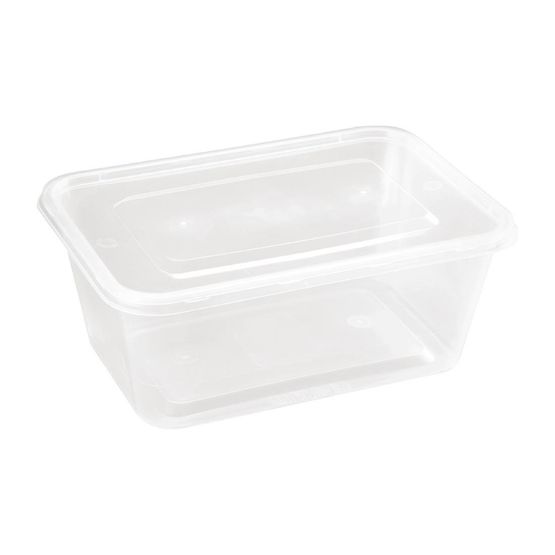 Fiesta Recyclable Plastic Microwavable Containers with Lid