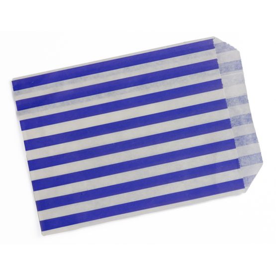 Stronghold Striped Purple Paper Bag 13 x 18 cm (5" x 7")