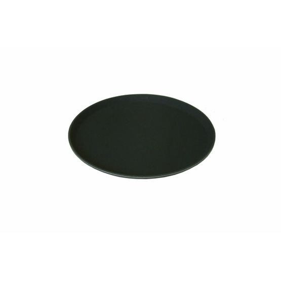 11" Round Black Non-Slip Tray
