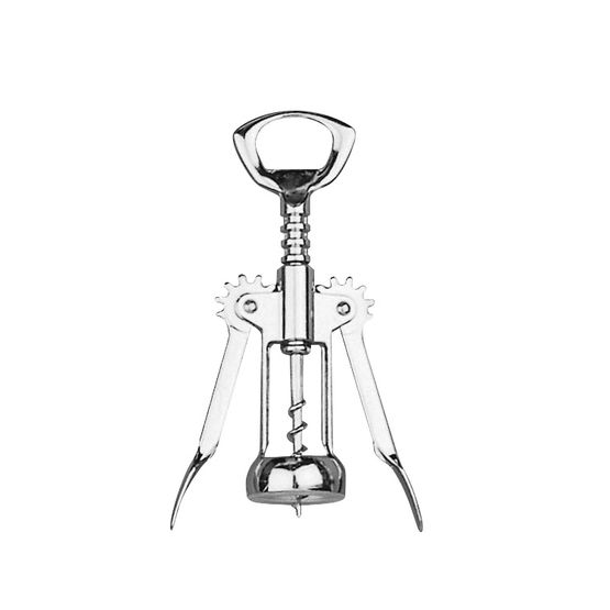 Chrome Winged Corkscrew/Bottle Opener