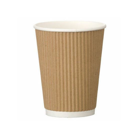go-pak 16oz Triple Wall Kraft Ripple Cup