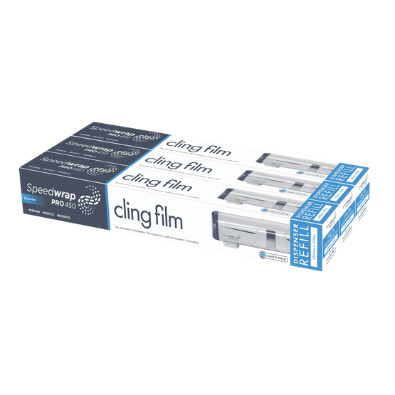 Wrapex Speedwrap Cling Film Refill 45cm x 300M (Pack Of 3 Rolls)