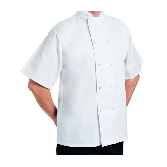 Jacket Short Sleeve White Medium 52x74cm