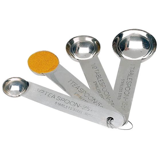 Measuring Spoons - Stainless Steel - 4pc Set
