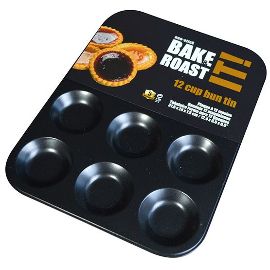 Non Stick 12 Cup Bun Tin 31.5 X 23.5 X 1cm