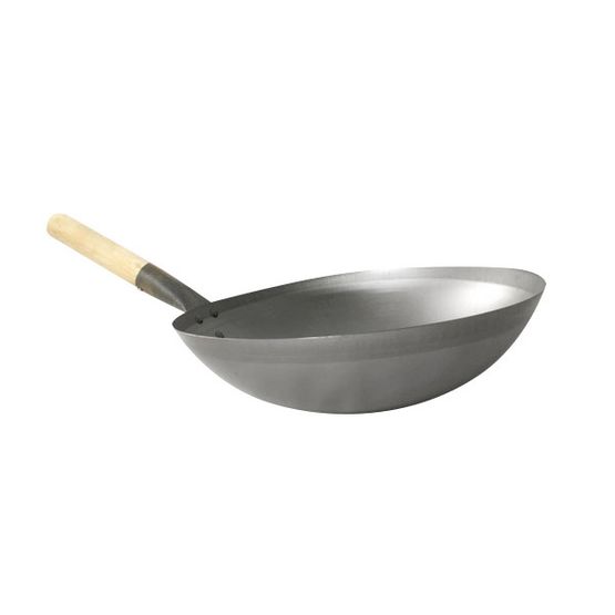 Oriental Wok Wooden Handled 32cm