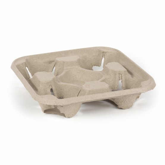 4 Cup Holder Moulded Recyclable Carrier