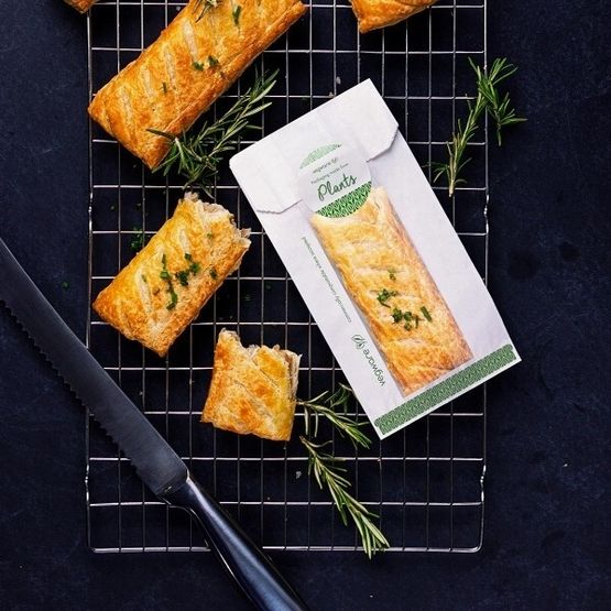 Vegware 4 x 2 x 10In Glassine Bag With Naturefle x Window Vglw4