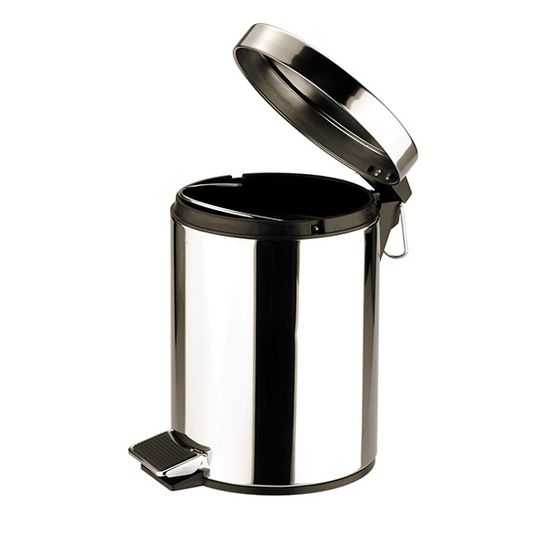 Pedal Bin Round 3ltr Stainless Steel Mirror
