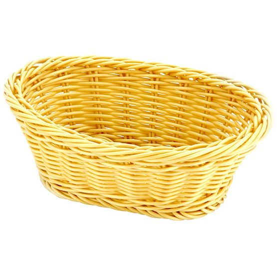 Polyrattan Basket Heavy Duty Oval 24x17x8cm
