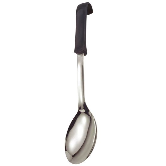 Solid Spoon Stainless Steel Polypropylene Black Handle