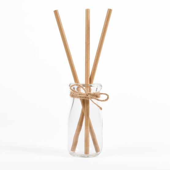 200mm x 6mm Kraft Paper Straws