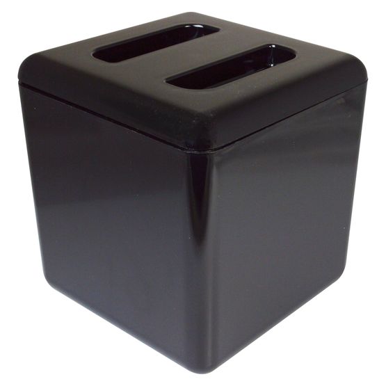 Square Plastic Ice Bucket Black