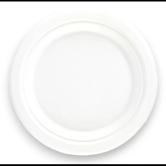 7" Bagasse Round Plate