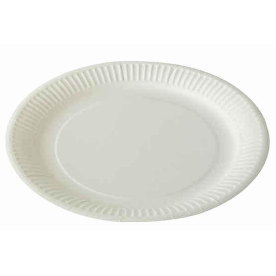 7" White Paper Plates (18cm)