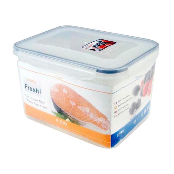 Storage Container - 4.2ltr - Rectangular - 25x18x15cm