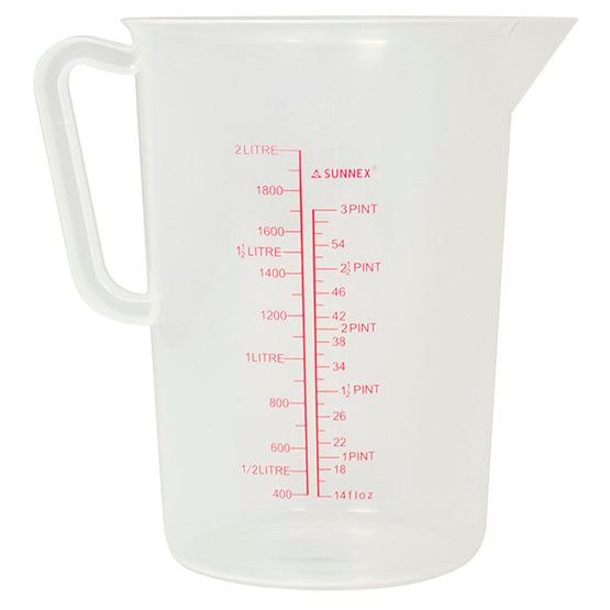 Sunnex Measuring Jug 2.0Ltr Clear Pp
