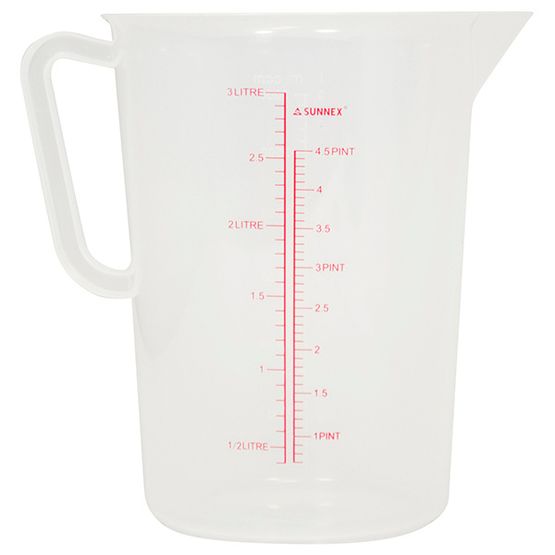 Sunnex Measuring Jug 3.0Ltr Clear Pp